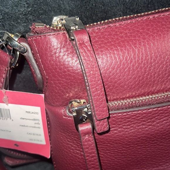 kate spade Polly Medium Crossbody in Cherrywood NWT - Picture 6 of 7